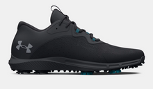 Load image into Gallery viewer, Under Armour Charged Draw 2 Wide Golf Shoes (Black)
