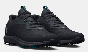 Under Armour Charged Draw 2 Wide Golf Shoes (Black)